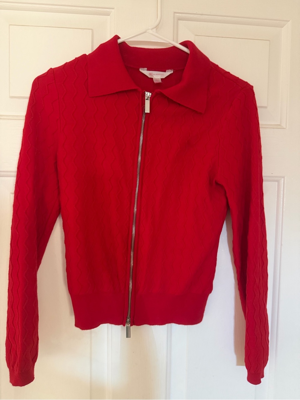 No Boundaries Red Zip-Front Top